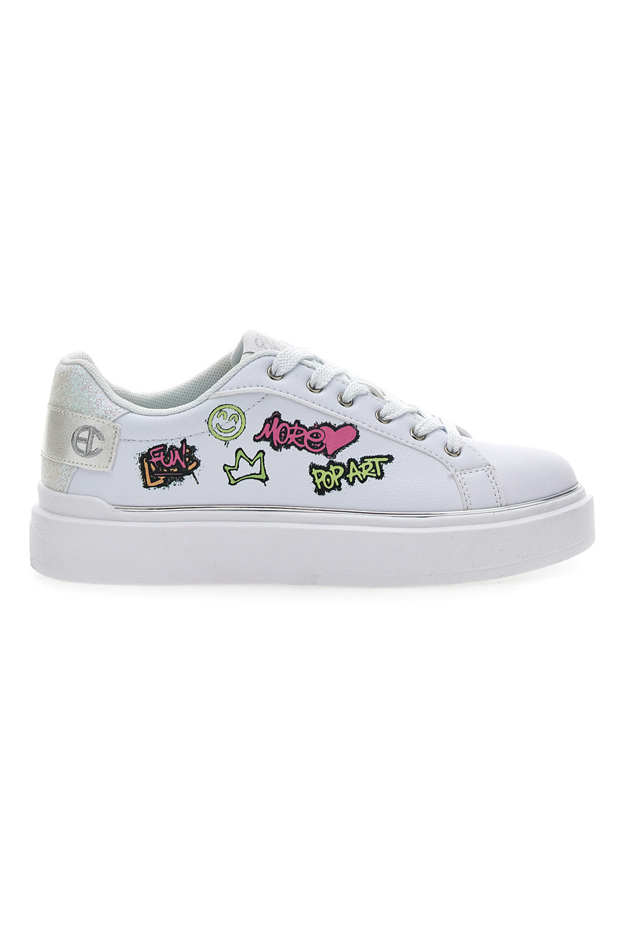 Sneakers Coveri Silvia Graffiti Bianco da Donna Pittarello