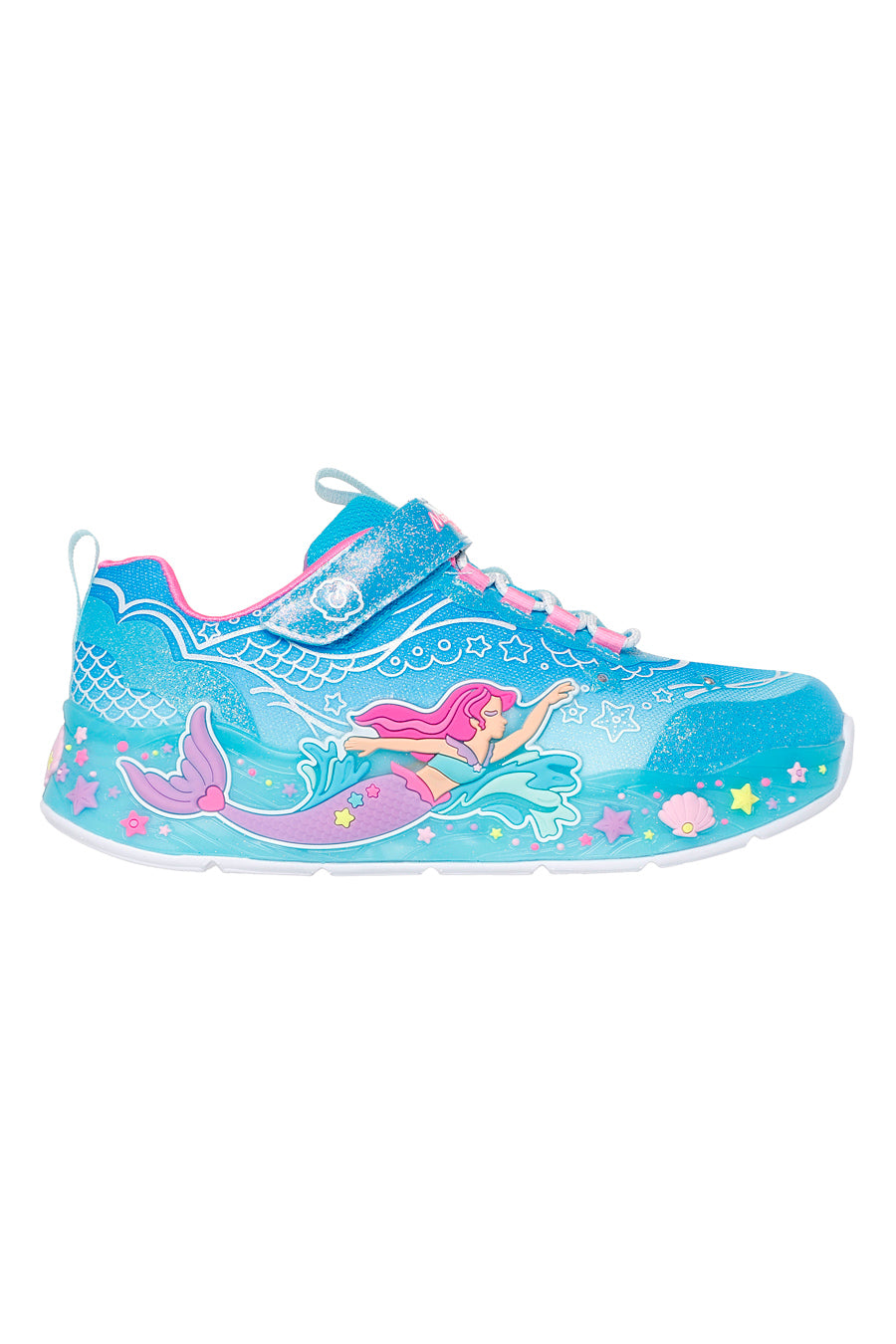 Sneakers Azzurre e Rosa Con Luci Skechers S-Lights Mermaid Dreams