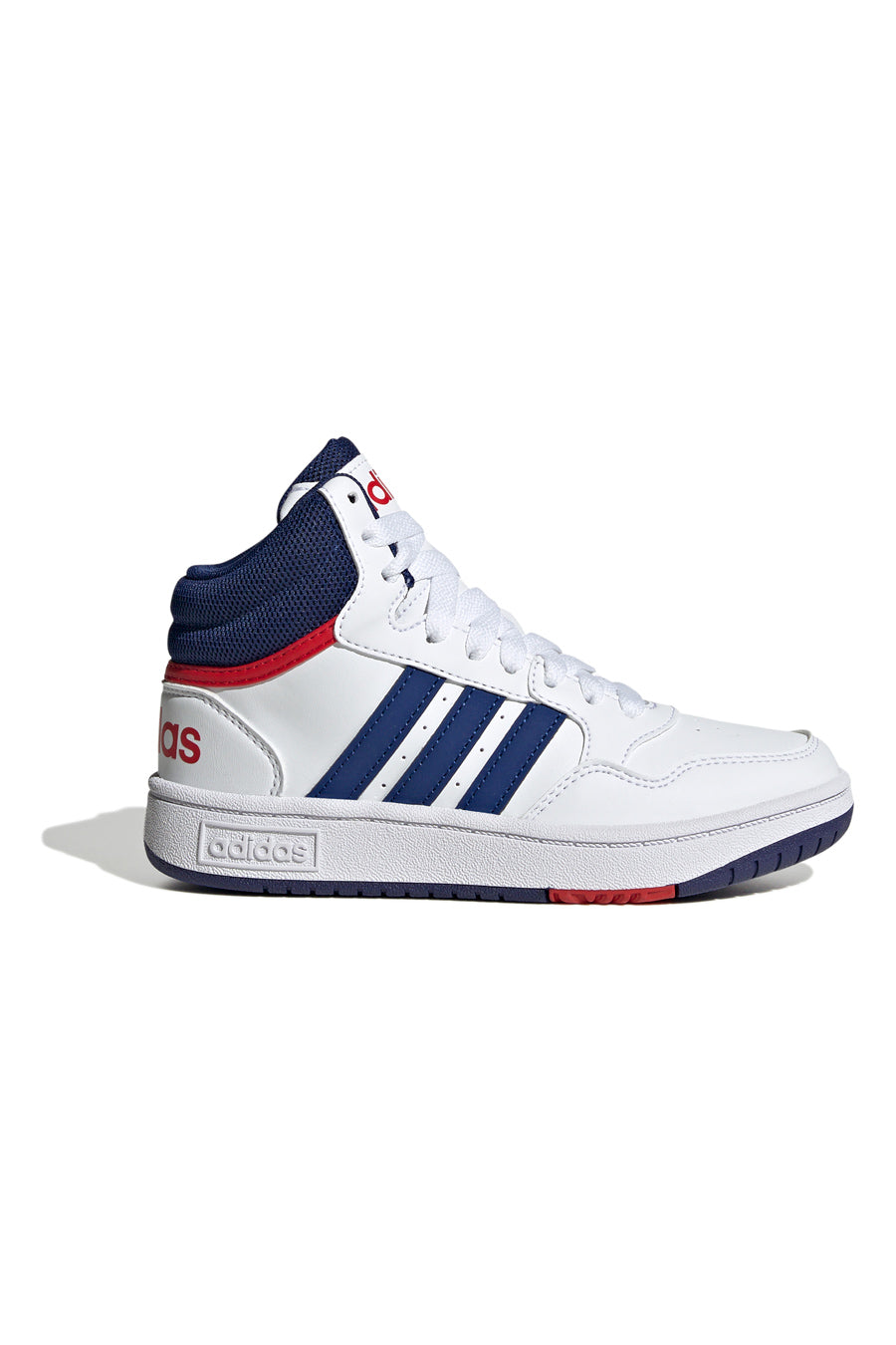 Scarpe da Basket Adidas Hoops Mid K Bianche e Blu da Bimbi