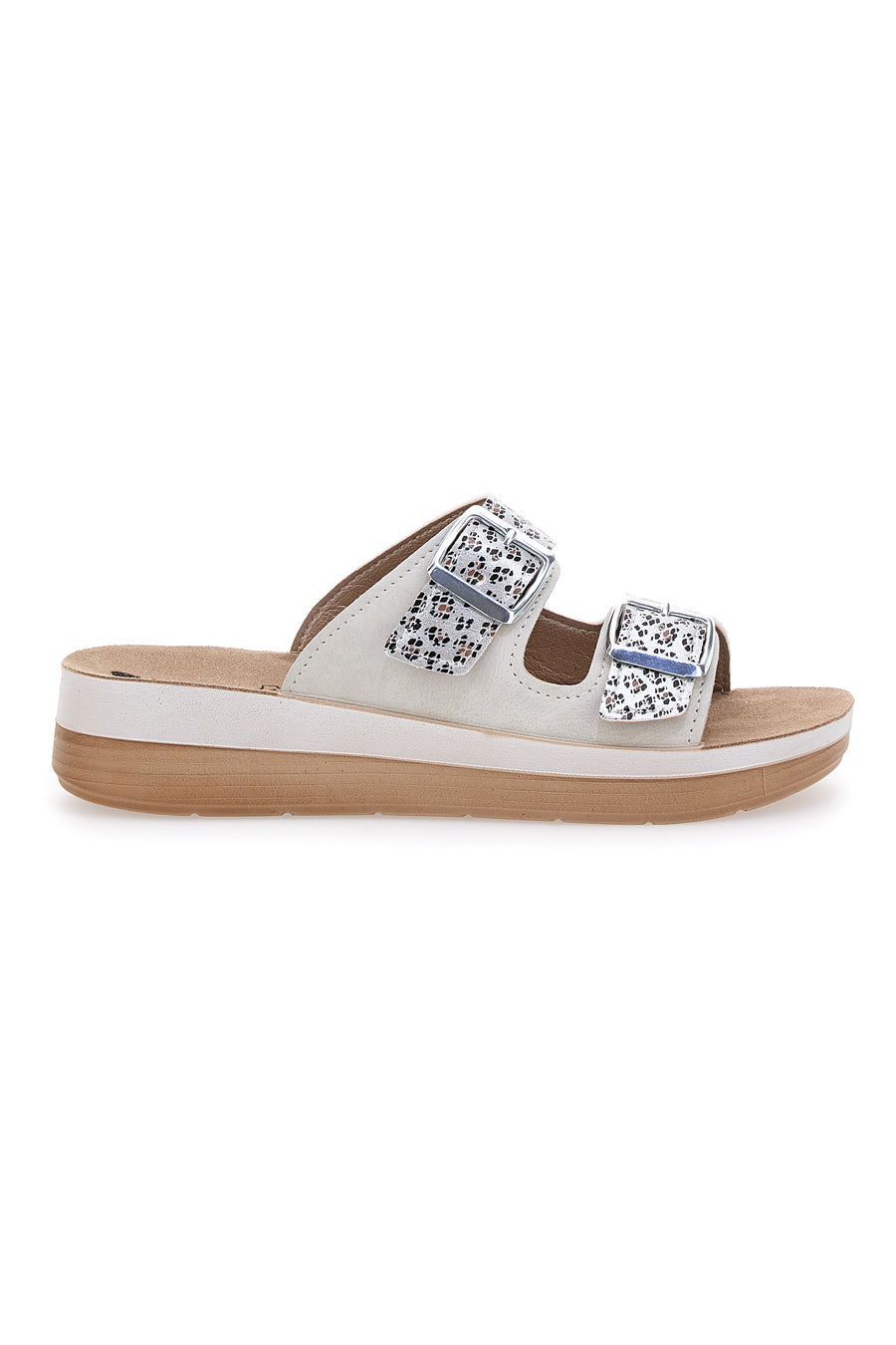 Sandalias De Vestir Inblu Para Mujer Con Doble Hebilla Y Strass - Plantilla De Piel Acolchada, Tacón 3 Cm, Talla 35 EU