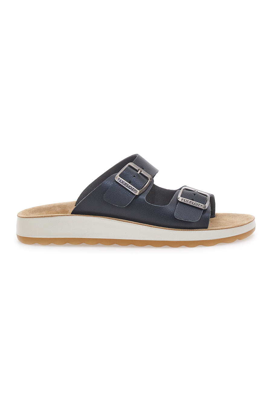 Biomodex Ciabatte Uomo Poseidon – Ecopelle Con Doppia Fibbia E Sottopiede In Pelle – Made In Italy - 4