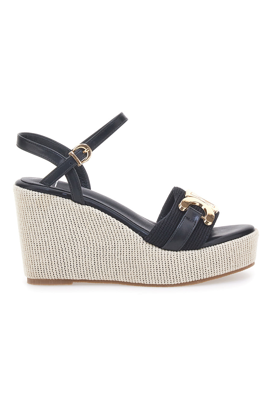Easy Spirit Sehazel Sandali Con Zeppa Donna, Colore Oro 710, Taglia 41 EU