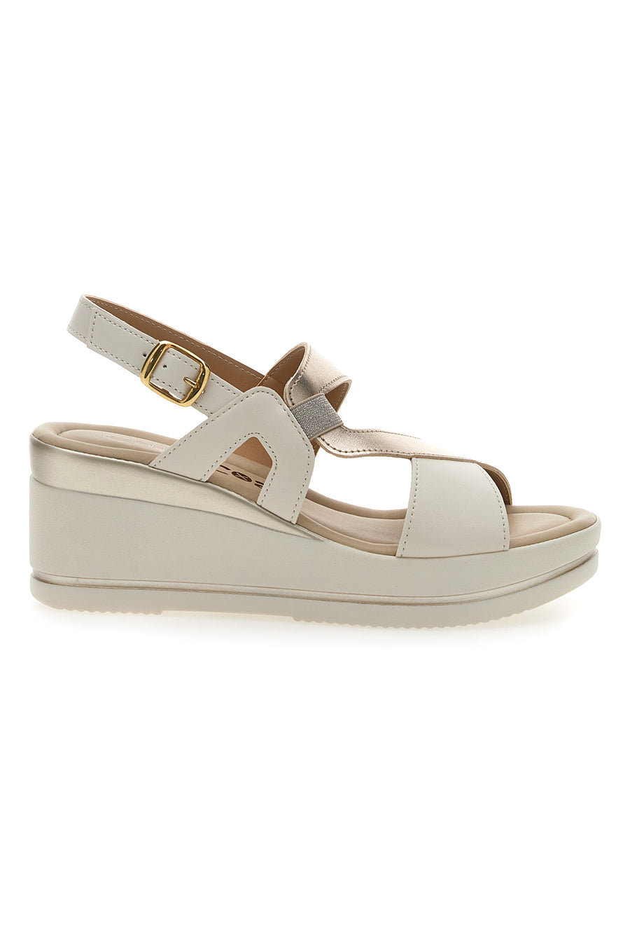 KEYS Sandali Donna - K-11021 - Sandali con zeppa beige KEYS Sandali Donna - K-11021 - Sandali con zeppa beige