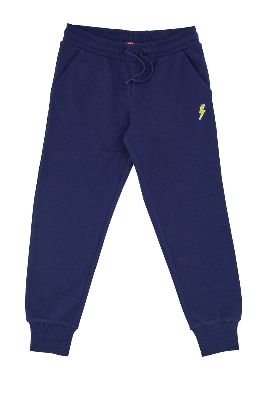 Pantaloni Tuta Blu con Logo Giallo Pitt Kids PT-B-FP-05030 da