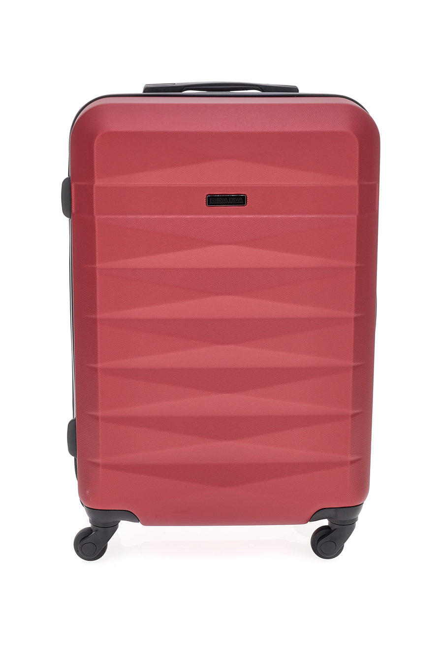 Valigia rigida bordeaux con chiusura a combinazione Prima Riga 138