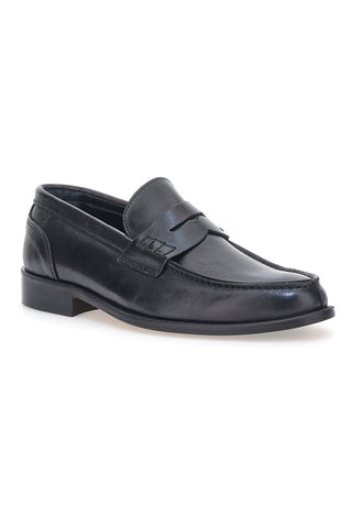 Pittarello 100 schwarze Leder-Loafer