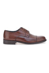 Braune Schnürschuhe aus echtem Leder Pittarello 7705