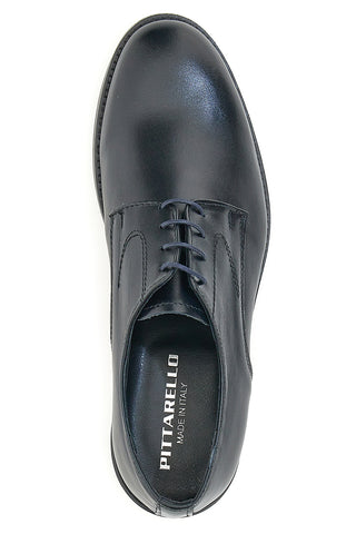 Scarpe Stringate Vera Pelle Nera Pittarello 77201