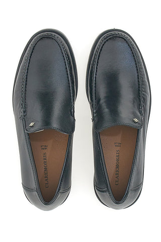 Schwarze Leder-Loafer Claremorris 564