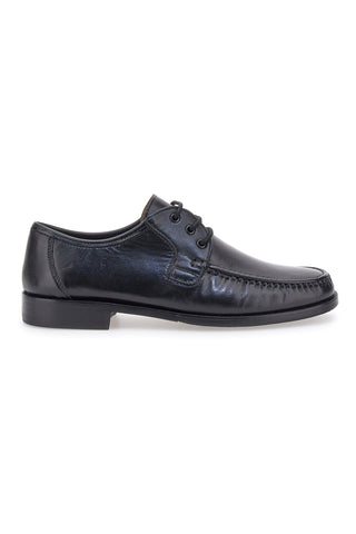 Claremorris 652 Schnürschuhe aus schwarzem Leder
