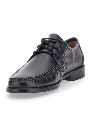 Scarpe Stringate Nere in Pelle Claremorris 652