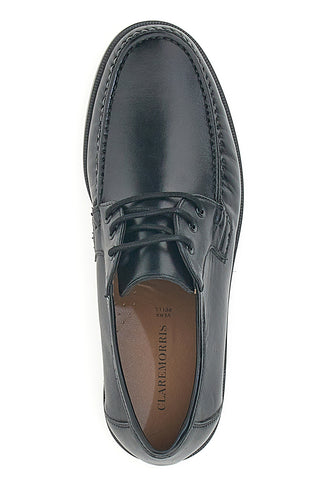 Scarpe Stringate Nere in Pelle Claremorris 652