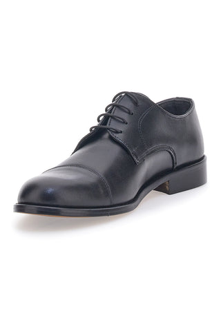 Schwarze Schnürschuhe aus echtem Leder Pittarello 7705
