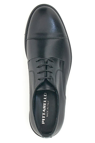 Schwarze Schnürschuhe aus echtem Leder Pittarello 7705