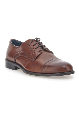 Scarpe Stringate Marroni In Vera Pelle da Uomo Pittarello 7715