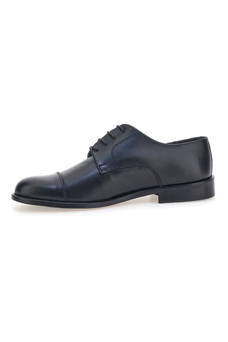 Scarpe Stringate Nere Vera Pelle Pittarello 7715