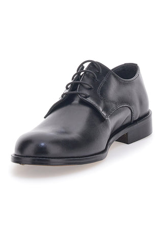 Schwarze Schnürschuhe aus echtem Leder Pittarello 7720