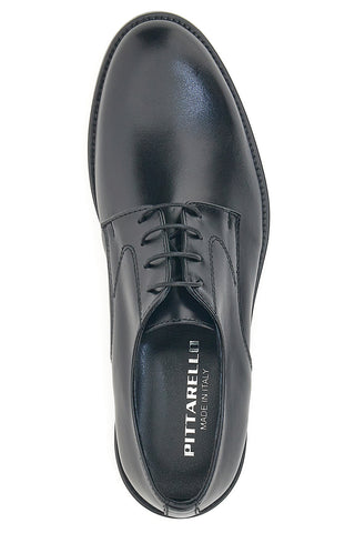 Schwarze Schnürschuhe aus echtem Leder Pittarello 7720
