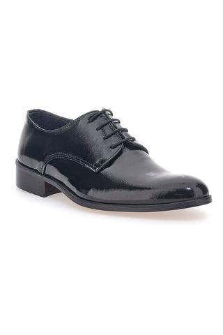Schwarze Schnürschuhe aus echtem Leder Pittarello 38020