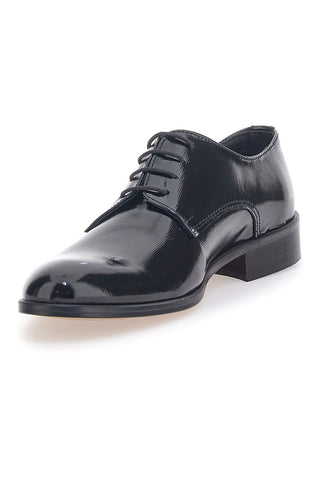 Schwarze Schnürschuhe aus echtem Leder Pittarello 38020