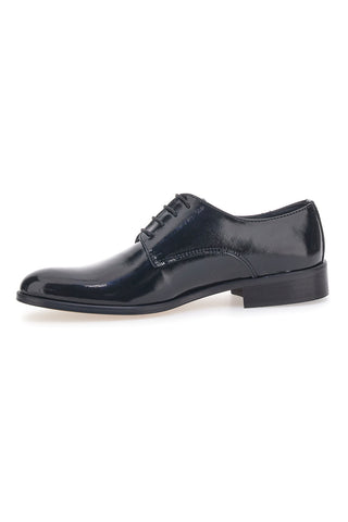 Schwarze Schnürschuhe aus echtem Leder Pittarello 38020