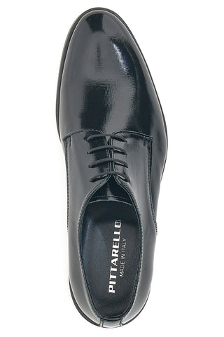 Schwarze Schnürschuhe aus echtem Leder Pittarello 38020