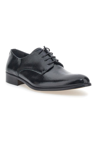 Scarpe Stringate Nere In Vera Pelle Made In Italy Pittarello 38020