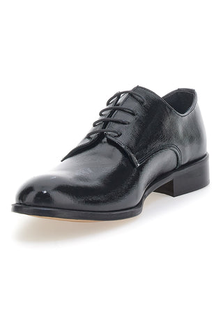 Scarpe Stringate Nere In Vera Pelle Made In Italy Pittarello 38020