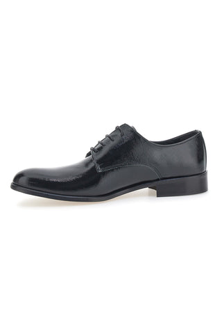 Scarpe Stringate Nere In Vera Pelle Made In Italy Pittarello 38020