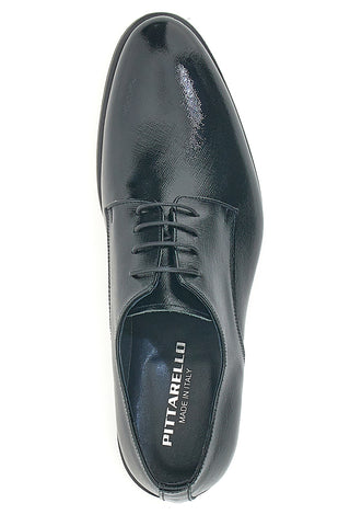 Scarpe Stringate Nere In Vera Pelle Made In Italy Pittarello 38020