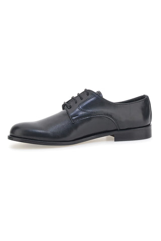 Scarpe Stringate Nere In Vera Pelle Made In Italy Pittarello 7720