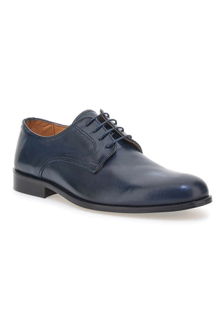 Scarpe Stringate Blu In Vera Pelle Made In Italy Pittarello 7720