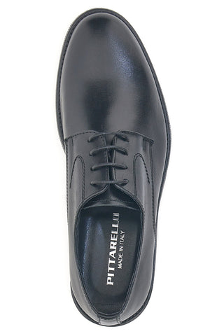 Scarpe eleganti nere in pelle liscia con punta arrotondata Pittarello 7720