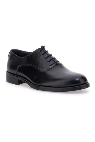 Schwarze, elegante Schuhe mit polierter Oberfläche, hergestellt in Italien, Pittarello 7700