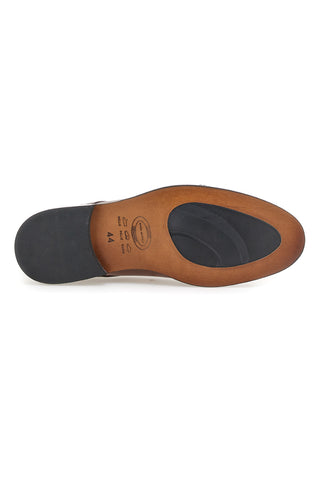 Braune Schnürschuhe aus Leder mit Ledersohle, hergestellt in Italien, Pittarello 7715