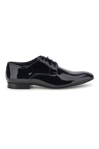 Scarpe da ballo blu lucide con suola in cuoio stringate Mr.dance 1720V