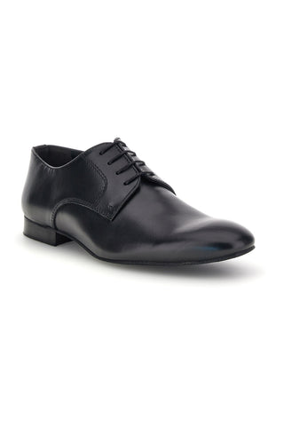 Scarpe da ballo blu con suola in cuoio stringate Mr.dance 1720P