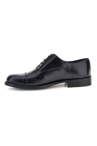 Scarpe stringate nere in vera pelle Made in Italy Pittarello 7701