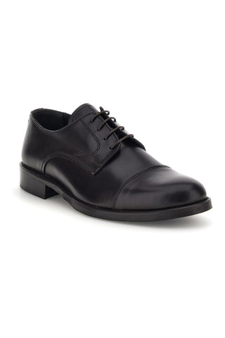 Scarpe stringate testa di moro in vera pelle Made in Italy Pittarello 7705