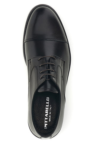 Scarpe stringate testa di moro in vera pelle Made in Italy Pittarello 7705