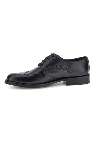 Scarpe stringate nere in vera pelle Made in Italy Pittarello 7710