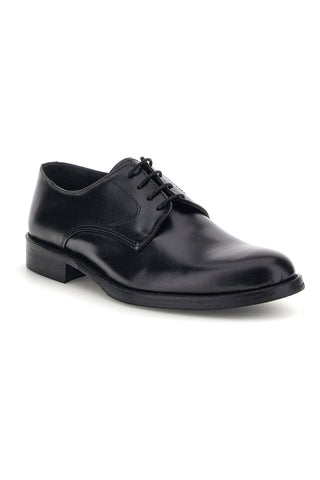 Scarpe stringate nere in vera pelle Made in Italy Pittarello 7720