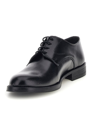 Scarpe stringate nere in vera pelle Made in Italy Pittarello 7720
