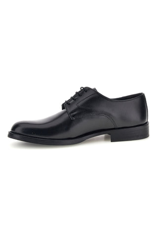 Scarpe stringate nere in vera pelle Made in Italy Pittarello 7720