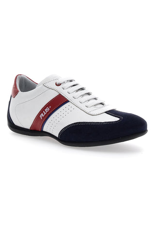 Lässiger Schnürschuh Pittarello Plus 11406 Weiß und Blau