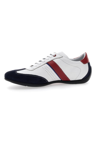 Lässiger Schnürschuh Pittarello Plus 11406 Weiß und Blau