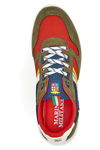 Sneakers Rosse Marina Militare 2258