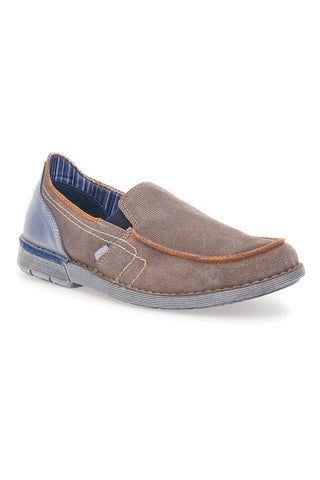 Pittarello Eco 8810 Taupe lässiger Nubuk-Mokassin