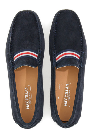 Mitternachtsblauer Wildledermokassin Max Dillan 05