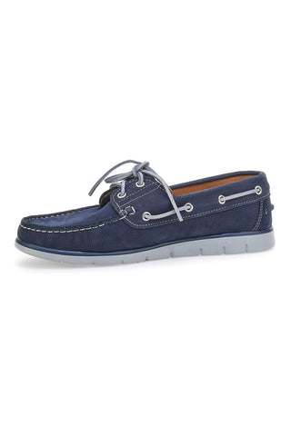 Pittarello 2115 Blauer Bootsmokassin